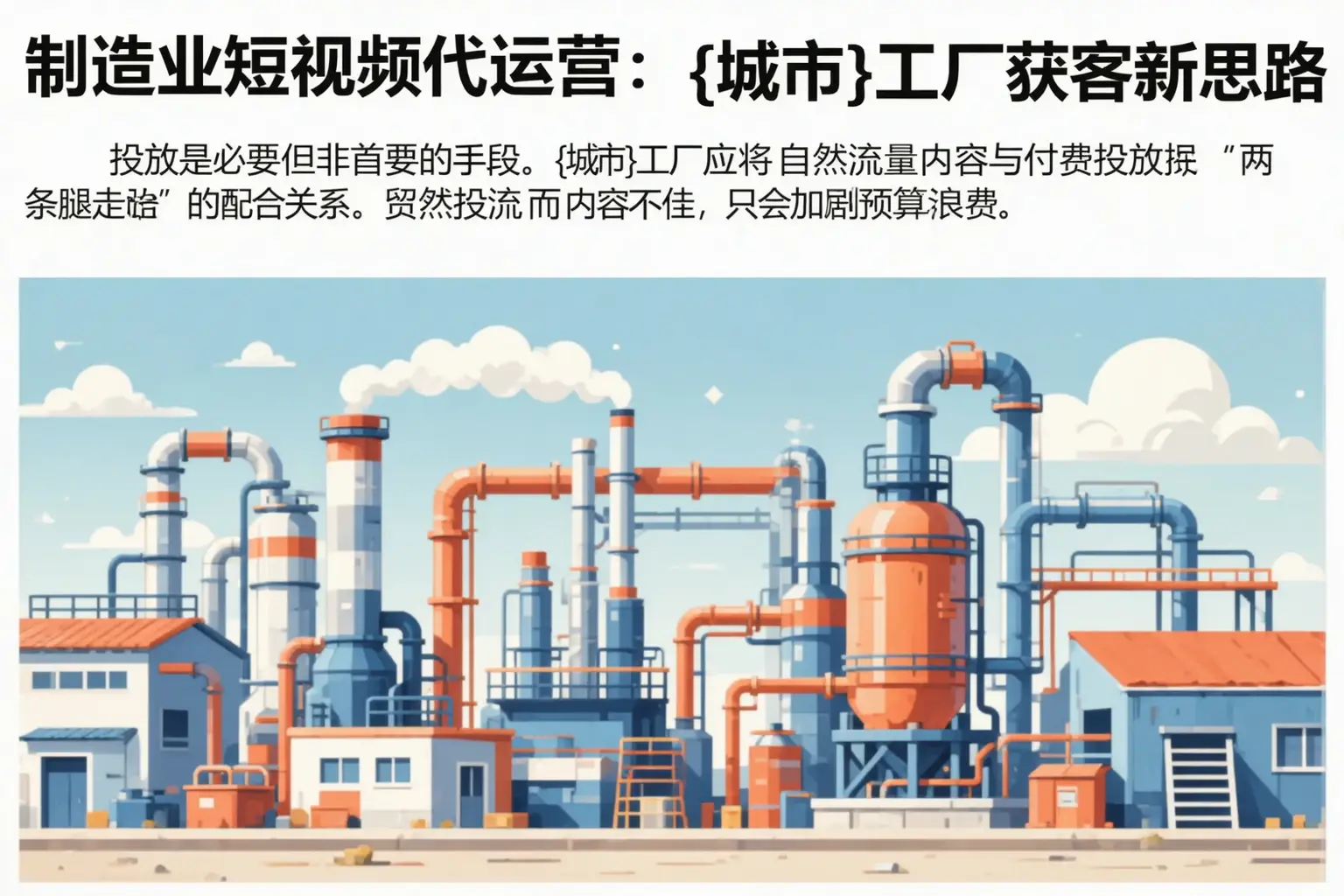 制造业短视频代运营:石柱工厂获客新思路